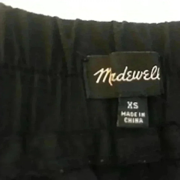 Madewell Springtime Embroidered Black Pull On Shorts w/ Pockets Womens Sz XS - Picture 7 of 11